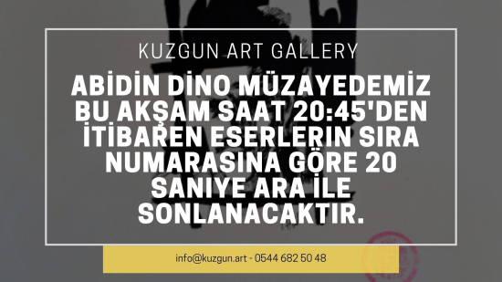 Abidin Dino Fırsat Müzayedesi Giriş